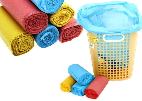 Bao rác cuộn 3 màu hoặc đen ( 100,75,50 túi/ kg) 2