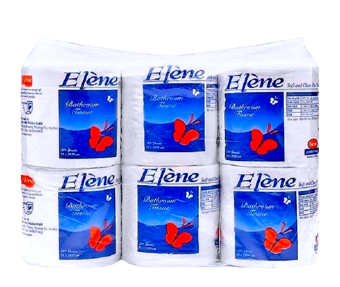 Giấy vệ sinh cao cấp 3 lớp, lốc 6 cuộn - Elène 1
